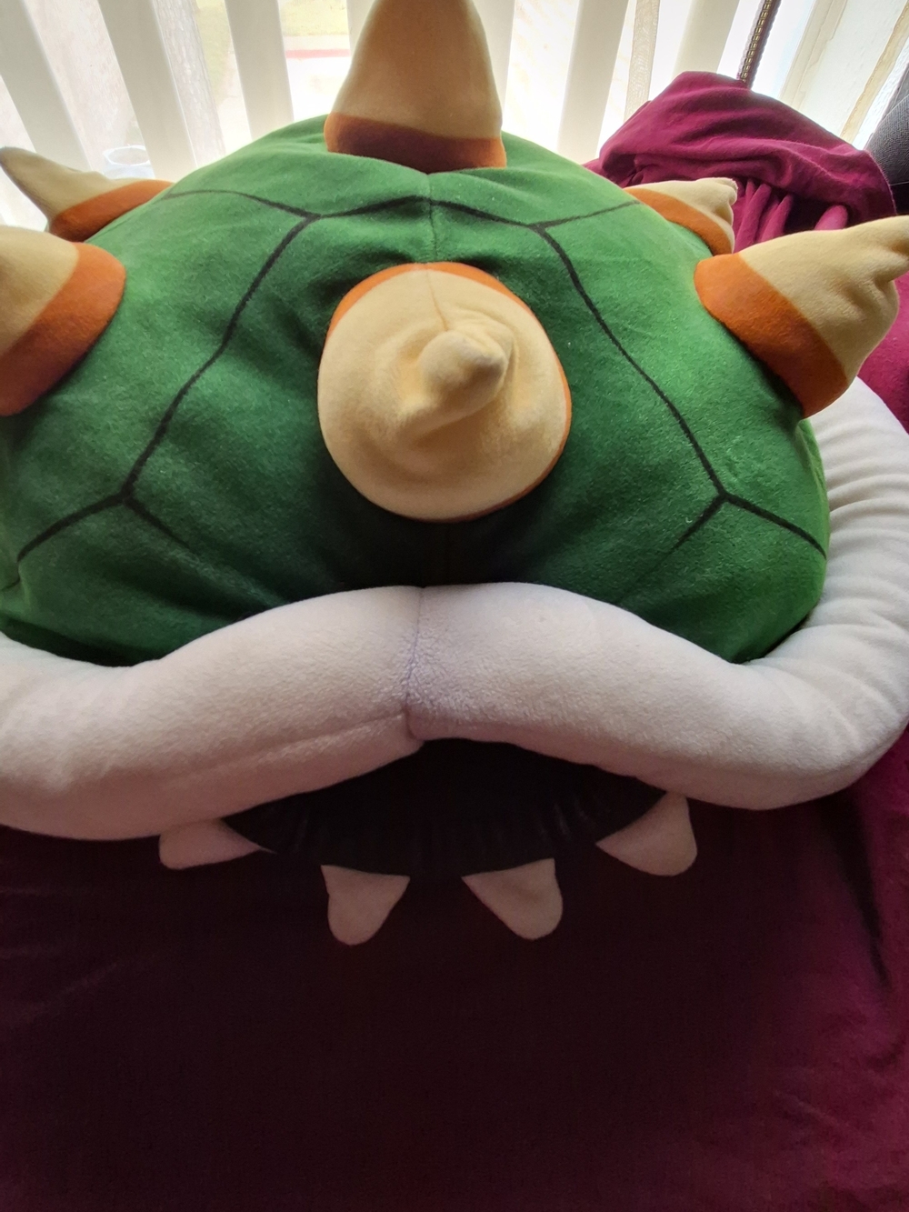 Club Mocchi-Mocchi Super Mario Bowser Shell Mega Plush 15" Pillow